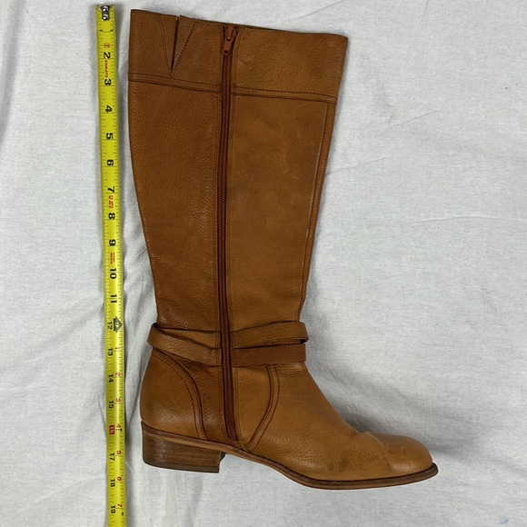 Lands' End Tan Leather Heeled Boots - Picture 3 of 5